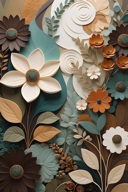 Premium Photo | Papercraft Flowers