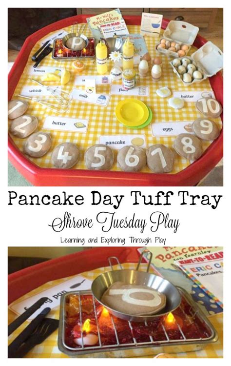 Learning and Exploring Through Play: Pancake Day Shrove Tuesday Activity