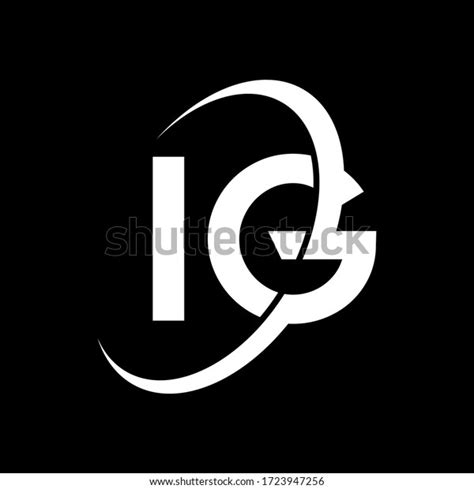 Ig Letter Logo Design Initial Letters Stock Vector Royalty Free