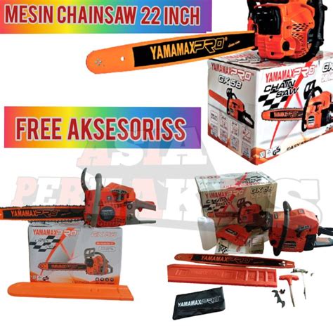 Mesin ChainSaw YAMAMAX DAN YUKIDO 22 2 Tak GERGAJI POTONG KAYU GERGAJI