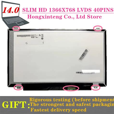 14INCH SLIM 40PINS DISPLAY B140XTN02 3 HB140WX1 300 B140XW03 V 0