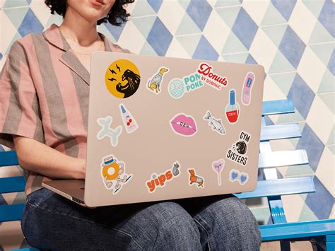 laptop tattoos  apple laptop stickers commercial sticker robot