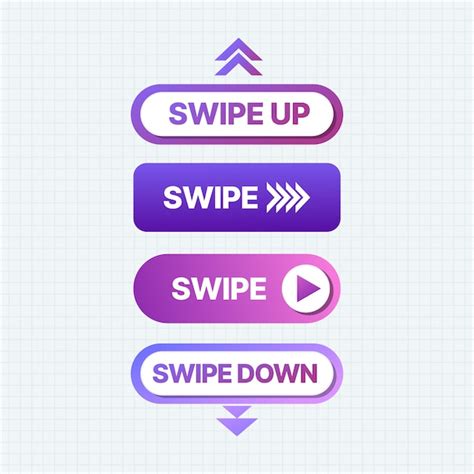 vector flat design swipe    button collection sets premium