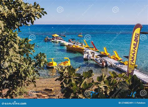 Beach In Protaras Cyprus Editorial Photo Image Of People 274882491