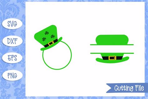 Leprechaun Hat Monograms St Patricks Day Svg Files