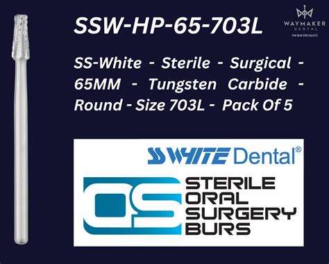 Ss White Sterile Surgical Mm Tungsten Carbide Flat End Taper