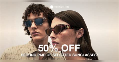 50 OFF Your Second Pair At Sunglass Hut