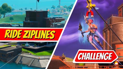 FORTNITE CHALLENGES GUIDE Use Different Ziplines At The Authority