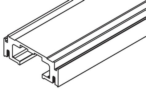 TOP TRACK 6000 MM ALU PLAIN ANODIZED PREDRILLED HAWA PURO