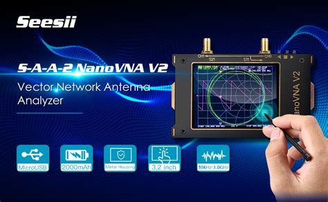 Nanovna SAA V2 Analizador De Red Vectorial De 10 KHz 3 GHz HF VHF UHF