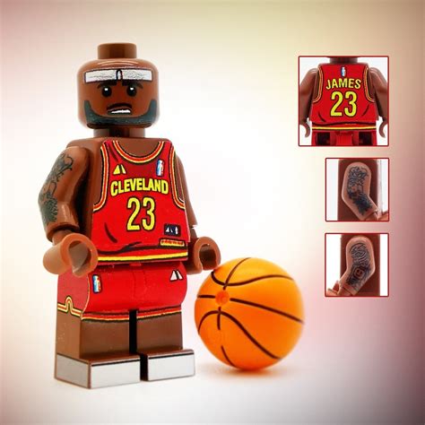 Custom LeBron James Cavaliers minifig : lego