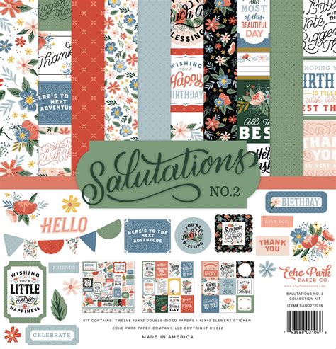 Echo Park Collection Kit X Salutations No