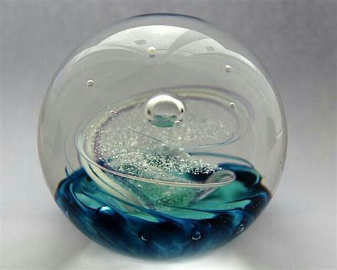 Pin By Serpil Serdar On Turkuaz Glass Paperweights Glass Art