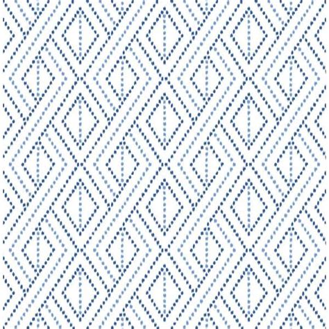 LILLIAN AUGUST 30 75 Sq Ft Luxe Haven Denim Blue Boho Grid Vinyl Peel