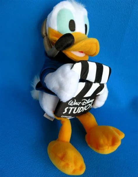 Donald Duck Movie Cinema Clapper Soft Toy Disney Studios Store