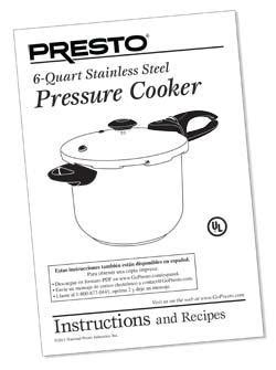 Pressure Cooker Instruction Manual