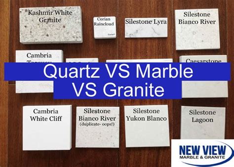 Marble And Granite Vs Quartz Countertops Learn All About The Differences New View