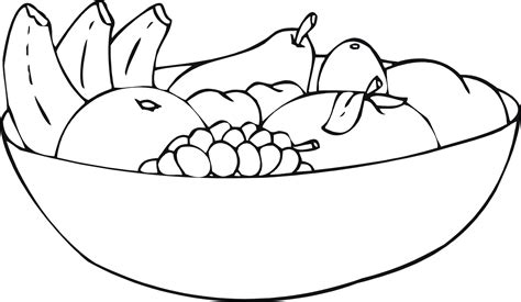 Free Fruit Salad Coloring Pages Sketch Coloring Page