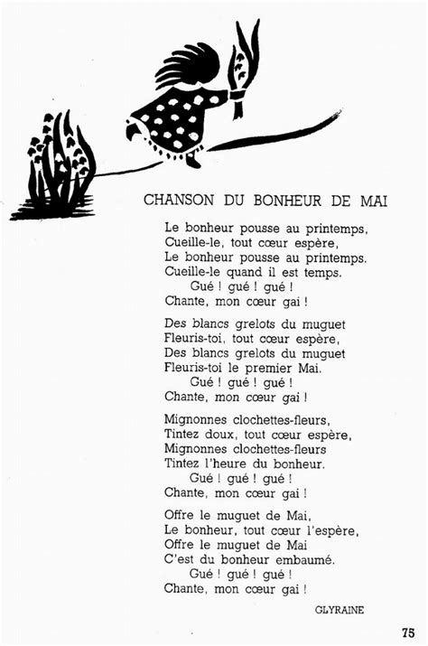 Poème de printemps à imprimer Par Armand Got Chanson du bonheur de