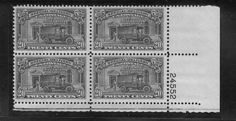 E19 Mnh Plate Block United States Special Delivery Stamp Hipstamp