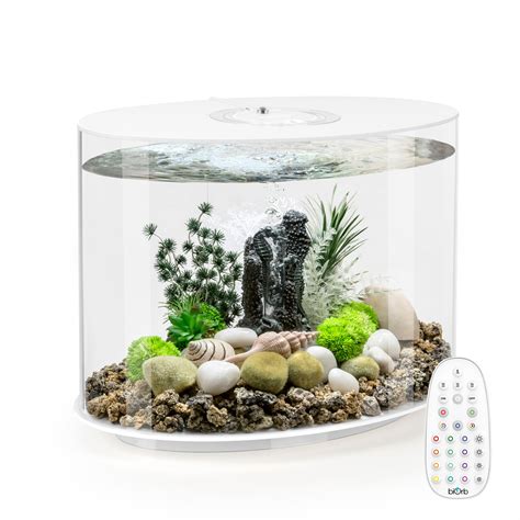 Biorb Loop Aquarium With Mcr Light Gallon White Acrylic