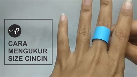 Cara Mengukur Jari Untuk Size Cincin Tutorial Tutorialyoutube Cincin