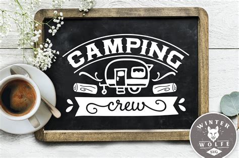 Camping Crew Svg Eps Dxf Png By Winterwolfesvg Thehungryjpeg