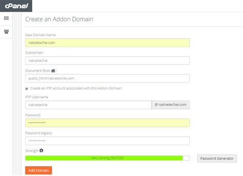 How To Add New Or Addon Domain In Cpanel Webtechpreneur