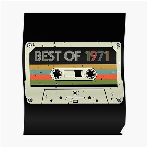 Best Of 1971 Limited Edition Vintage Cassette 50th Birthday T