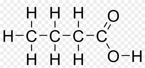 Download Butyric-acid - Butanoic Acid Structure Clipart Png Download ...