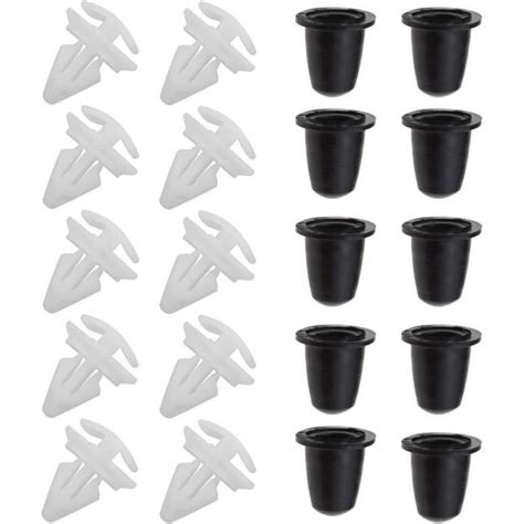 Lot de 10 clips de fixation pour portière extérieure et seuil de