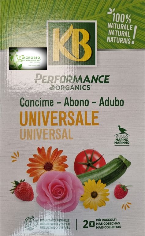 Kb Italagro Concime Performance Gr Naturale Biologico Guano Durata