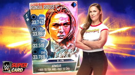 Wwe Supercard Exclusive Ronda Rousey Event Card For Summerslam