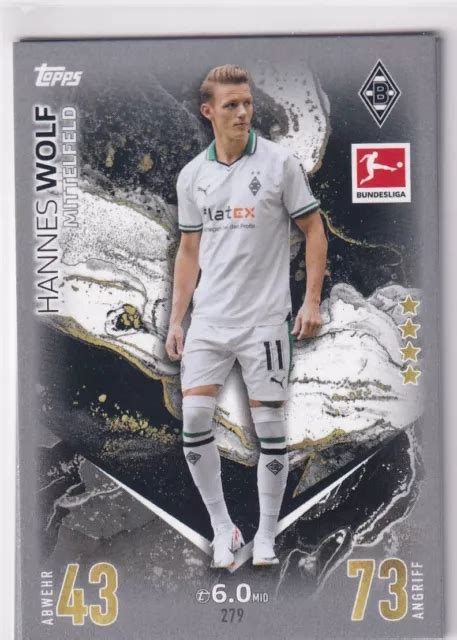 TOPPS 2023 2024 MATCH Attax Bundesliga 23 24 Carte Numéro 279 Hannes