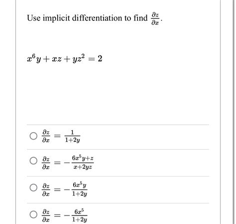 Solved Use Implicit Differentiation To Find