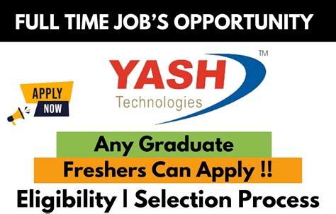 Yash Technologies Hiring For 2024 Trainee Consultant SAP Apply