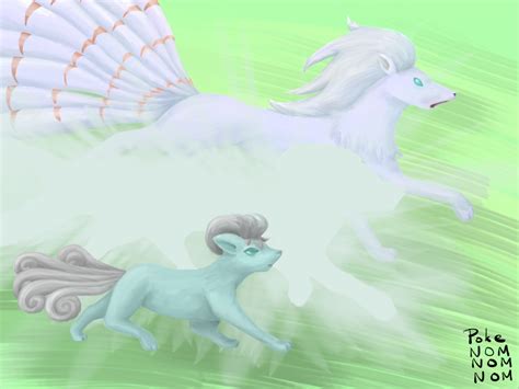 Evolution: Shiny Winter Vulpix by PokeNOMNOMNOM on DeviantArt