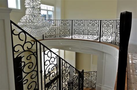 Interior Wrought Iron Railing Clásico Escalera Vancouver De Iron Age Manufacturing Ltd