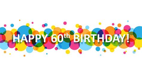 690 60 Birthday Banner Stock Illustrations Royalty Free Vector