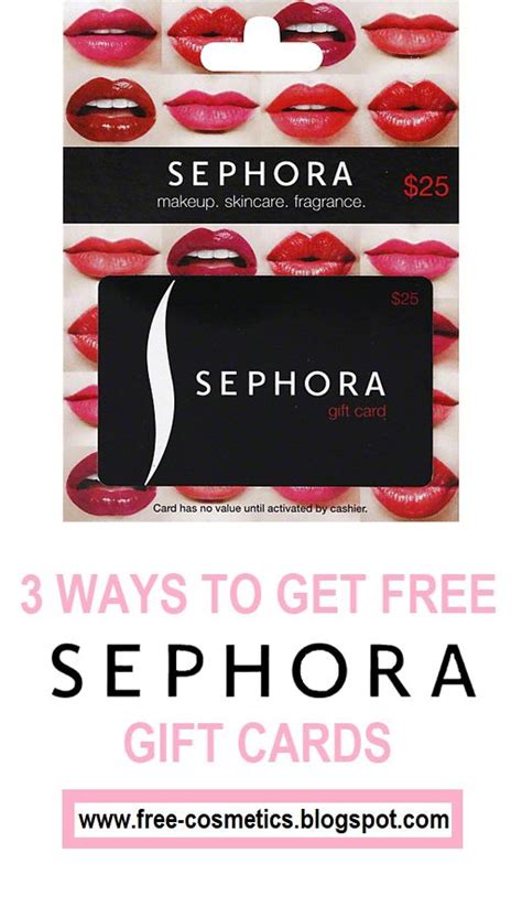 Free Sephora Gift Card Sephora Gift Card Gift Card Sephora