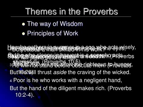 PPT - PROVERBS PowerPoint Presentation - ID:468738