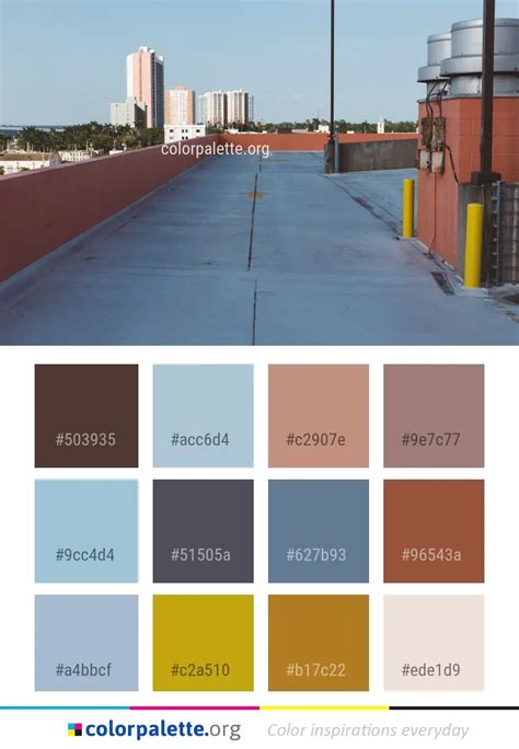 Roof Asphalt Urban Area Color Palette | colorpalette.org