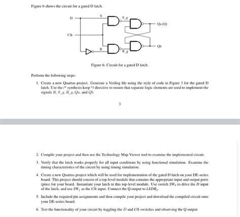 Solved Figure 6 Shows The Circuit For A Gated D Latch S Chegg