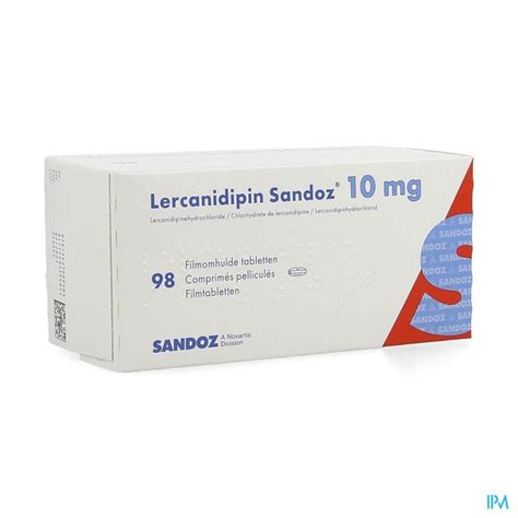 Lercanidipin Sandoz 10mg Comp 98 X 10 Mg Apotheek Thiels