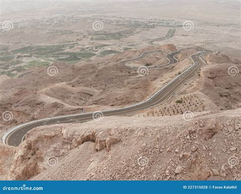 Spectacular View of Jabal Hafeet Mountain Road in Al Ain,Abu Dhabi, UAE ...