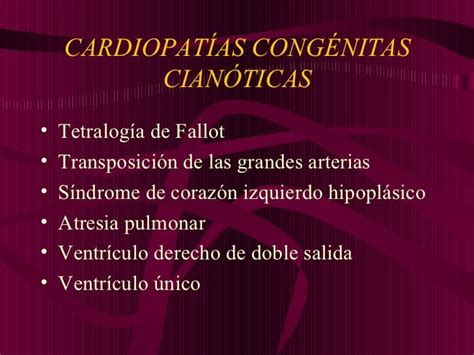 Cardiopatias Congenitas Cianoticas