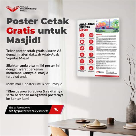 Poster Cetak Gratis Untuk Masjid Atmago