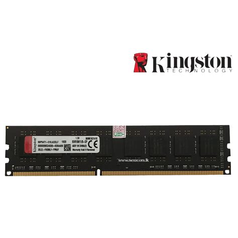 KINGSTON 8GB DDR3 1600MHZ DESKTOP RAM CARDS (Refurbished) - Nexcom ...