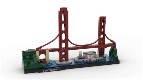 LEGO MOC 21043 San Francisco Golden Gate Bridge display by SFH_Bricks | Rebrickable - Build with ...