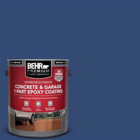 Behr Premium Gal S H Navy Blue Self Priming Part Epoxy Satin